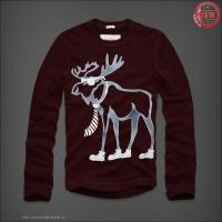 heren abercrombie and fitch big moose logo crewneck dieprode Style Betaalbare s6khm376